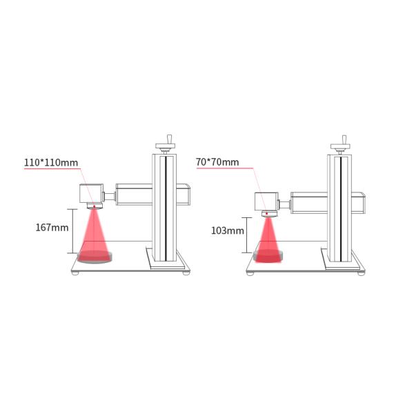 20W 30W 50W Fiber Laser Marking Machine for Metal Paint Plastic Pen Gold Silver JewelryHandling Weight kg 35 KG
