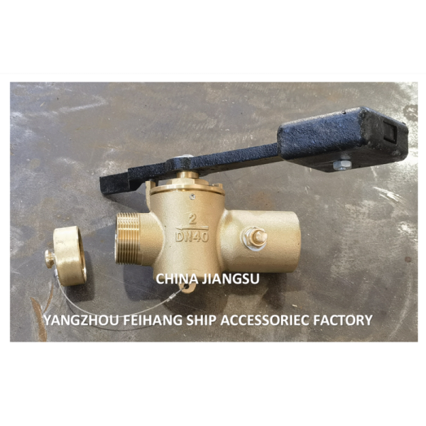 SOUNDING SELF-CLOSING VALVE FH-40A CB/T3778-99  PN2.5 Material - Copper  with BSP internal thread end and 360° rotating rod