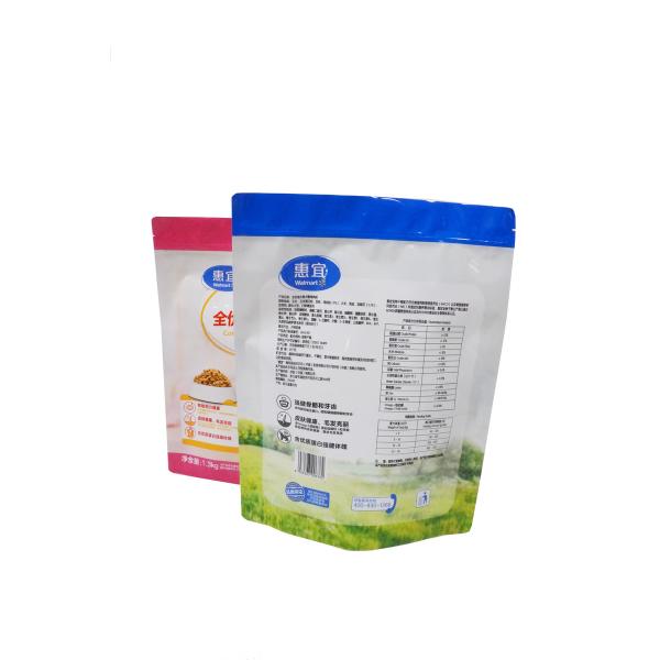 Sac d'emballage à fermeture à glissière avec boucle de coin latérale