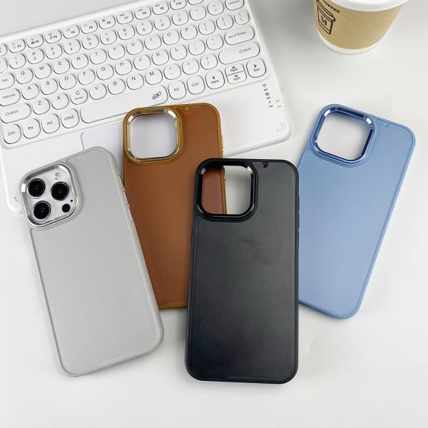 Cuadro de metal ranura Magsafe tapa de teléfono incrustación de cuero terciopelo 1 mm de profundidad