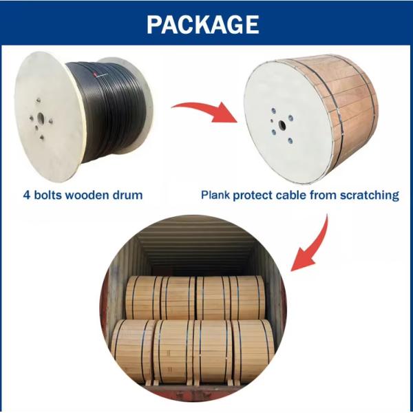 4 Core 6 Core 12 Core Fiber Optical Cable With Steel Wire Mini Figure 8 Cable Gyxtc8y Gyxtc8a