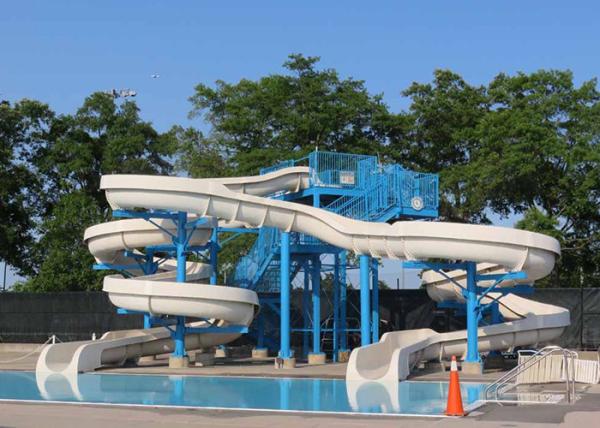 90 KW Power Spiral Water Slide For Thrilling Water Playground Equipment