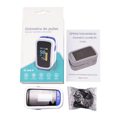 Oxímetro médico médico do pulso da ponta do dedo dos dispositivos OLED da casa da precisão de 99%