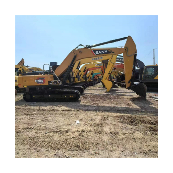 SY235C Hydro Used Sany Excavator Crawler 23 Ton 2100rpm Track Digger