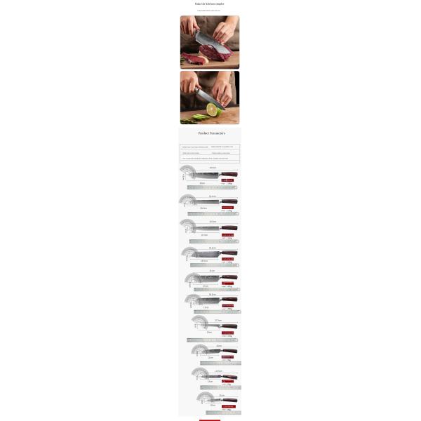 Number of Pieces 1 Stainless Steel Chef Steak Knife Set for Daily Kitchen Cut Usage