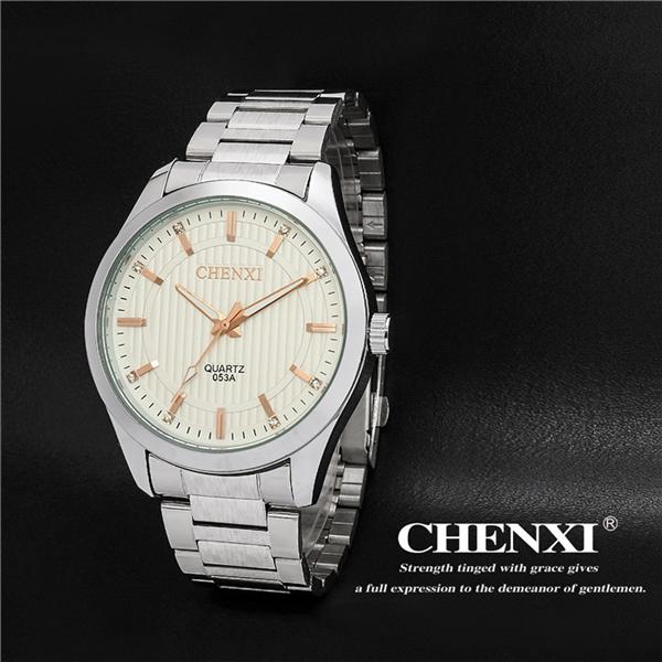 Rose Gold 053A10 Men Fashion Watch Brand Watch Simple Waterproof 3ATM Stainless Steel Brand Watches Men