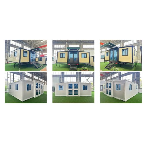 20FT Expandable Prefab Container House with Weatherproof and Corrosion Resistant Steel Frame for Quick Installation