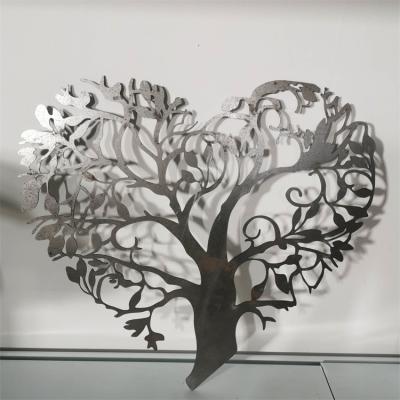 Decorações de arte de parede de metal para árvore para sala de estar cozinha quarto