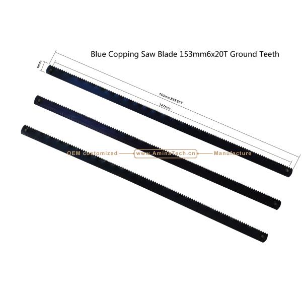 Blue Copping Saw Blade 153mm6x20T Ground Teeth Cutting wood,Plastic,Low-hardness metal