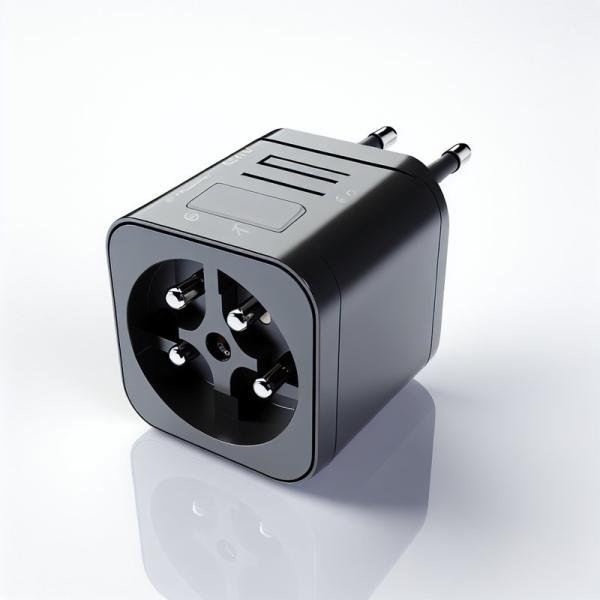 European 3-Way Power Plug Adapter 250V 10A with 3 AC Outlets