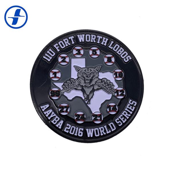 Metal Plating Soft Enamel Badges , Butterfly Clutch Custom Sports Pins