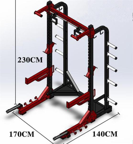 Befreeman Commercial Gym Fitness Equipment Power Rack Squat Rack machine à écrans