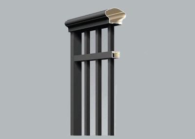A extrusão de alumínio do padrão de construção da variedade perfila elegante para a escada do jardim