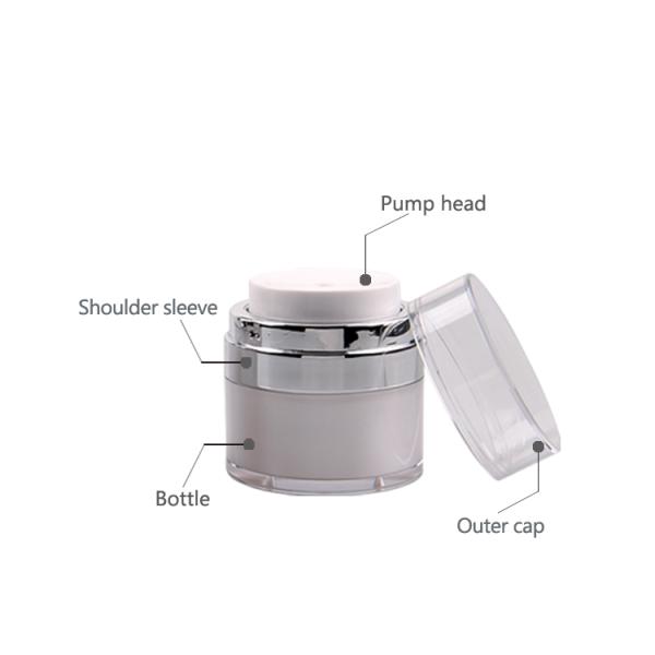 Skincare Acrylic Airless 15ml Empty Lotion Jars