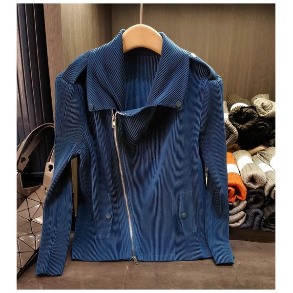 High-End Retro Street Style Women's Motorcycle Jacket Elegant Casual Large Lapel Zipper Long Sleeve Solid Sheep Skin for Autumn