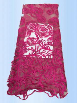 African Lace Fabric 2017 High Quality Lace Peach Tulle Styles Embroidery  Laces for Wholesale with different color