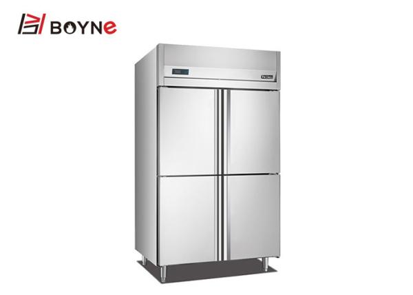 4 Door Commercial Stand Up Refrigerator , -12°C~-18°C Industrial Kitchen Refrigerator