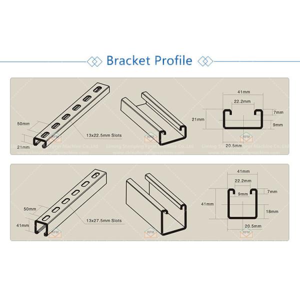 15m/Min Metal Forming Machine Solar Photovoltaic Channel Manufacturing