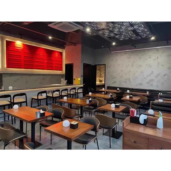 Modern Minimalist Dining Chairs and Table for Coffee Shops Bars and Western Restaurants