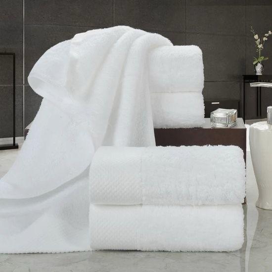 Luxury Hotel Use 100% Cotton Plain Cotton Hand Towel SGS Cerfificated