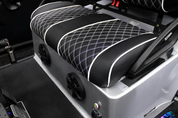 Customized Color EV4+2G Electric TOP Golf Car 25mph Fast Speed 48V 5KW