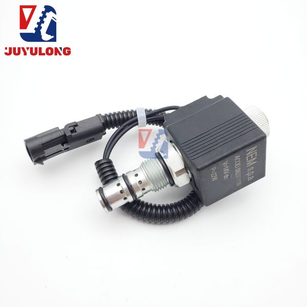 For for Excavator SY55-10 60C 75-9 pilot Safety Lock Solenoid Valve Coil Valve Stem Valve Core Assembly JUYULONG Brand 3 Months
