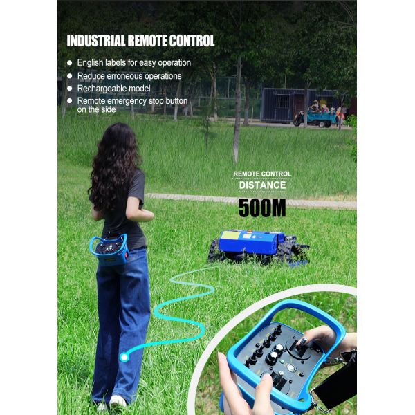 US Spot Remote Control Crawler Mower Fast Mowing, Off-road Driving Structure Weeding Machine for Municipal Greening and Farmland