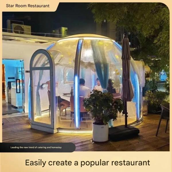 Leisure Facilities Outdoor Restaurant Transparent Bubble Room Star Hotel Homestay Tent Dome