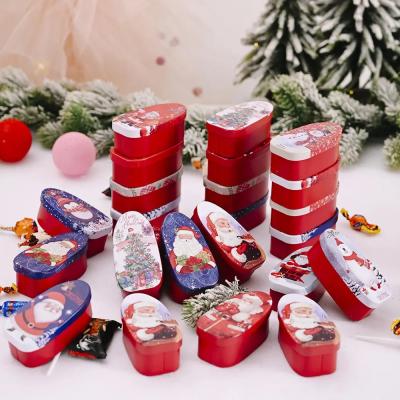 Christmas Gift Tin Box 0.22mm Small Rectangular Iron Cans Tin Containers PMS Empty Tin Box