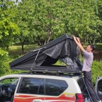 Tente de toit en aluminium double couverture de pluie