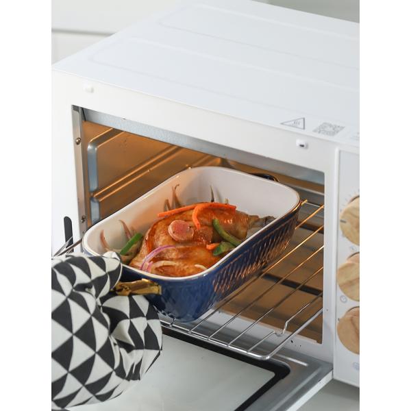 Блюдо лазаньи салата прямоугольное керамическое печь с ручкой многофункциональной