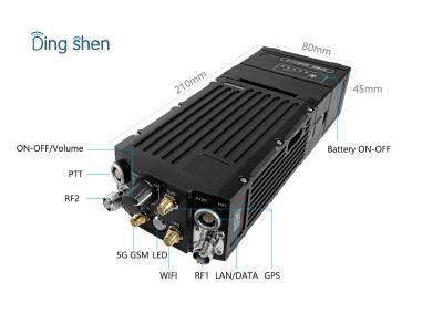 Tactical IP Wireless Mesh Network 32 Nodes 20Mhz For Enforcement