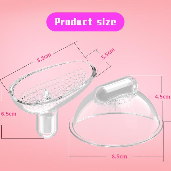 Woman Nipple Suction Cup USB Waterproof Breast Massage Vibrator Remote Control