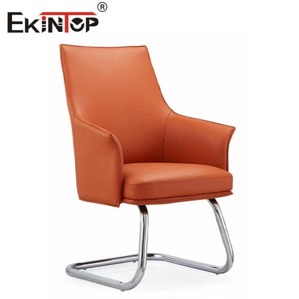 Adjustable Gas Lift Revolving Leather Chair With Adjustable Height Swivel And Armrests