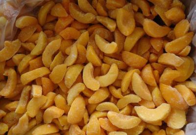 IQF Frozen Yellow Peach Slice, peeled and pitted, 1/4 cut, 1/6 cut, 1/8 cut