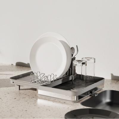Espaço Econômico Repositório de pratos de cozinha de aço para organização e armazenamento da cozinha