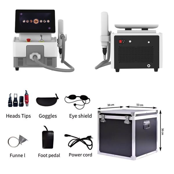 Non Invasive Pigment Removal Machine 3000W Facial Brightening Picosecond Laser Machine