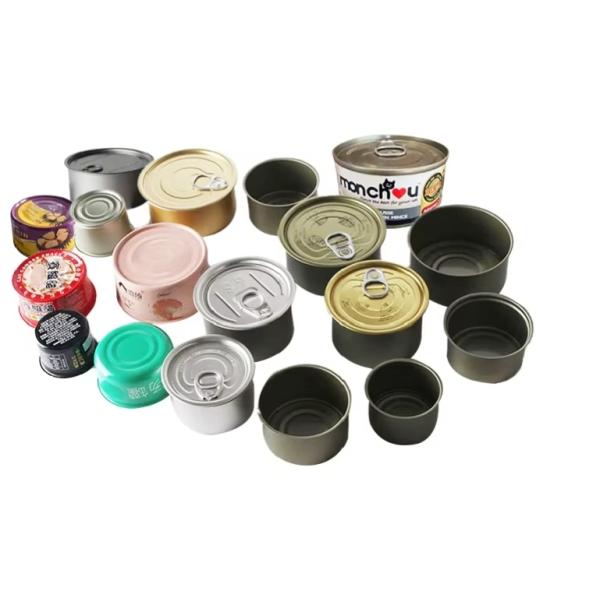 200 g de lata redonda embalada con revestimiento interior de carne de res / pescado y alimentos