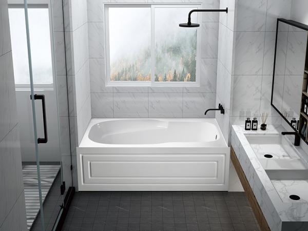 Corner Tub Freestanding Bath With Skirt JND-AT1582 Alkali Free Sanitary Grade