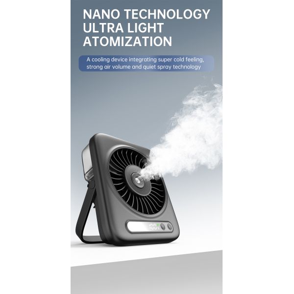 P12 Cooling Fan  Device Portable Fan 4000mah Battery Rechargeable
