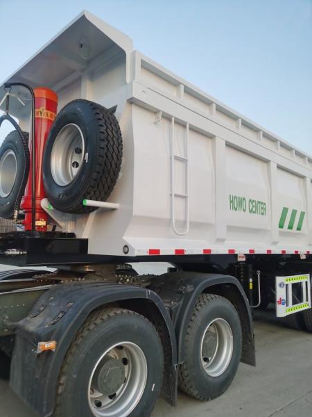 Customized 3 Axles Heavy Duty Delivery Dumper Truck Semi-Trailer with 1840mm Tread