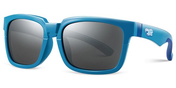 Black Dark Lightweight Flexible Eyeglass Frames Light Blue Plastic Size 52 16 125