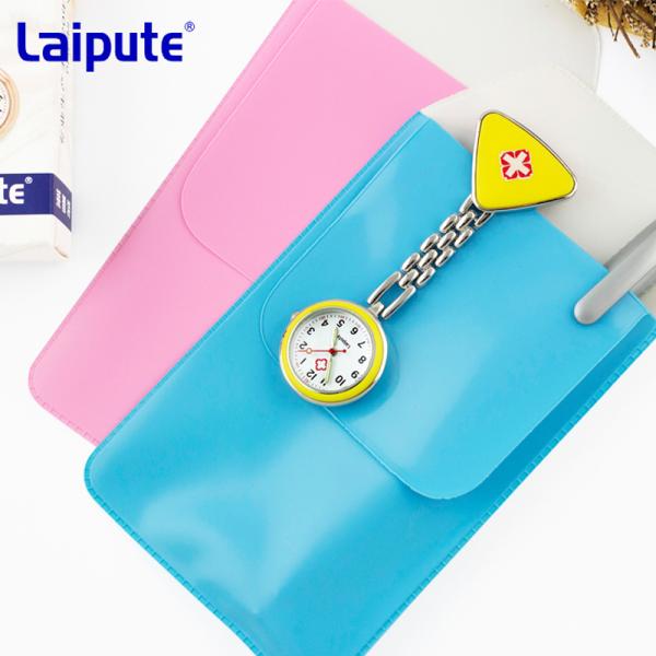 Silver Digital Nurses Clip On Fob Watch Waterproof Watches For Nurses