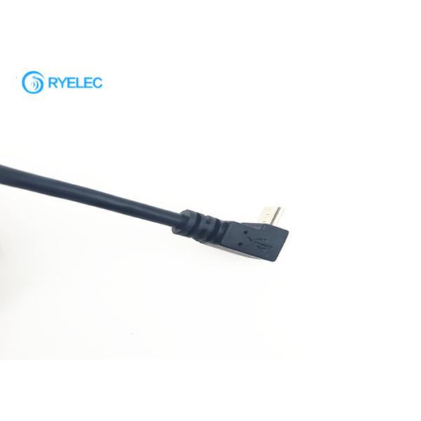 Right Angle 90 Degree Custom Cable Assemblies Micro Usb Connector To Jst Gh Terminal Cable