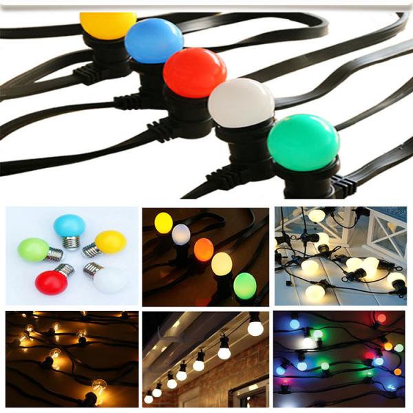Belt light,  2x1.5mm rubber cable, party light, festoon lighting, B22/E27 socket, DIY socket, IP44, CE