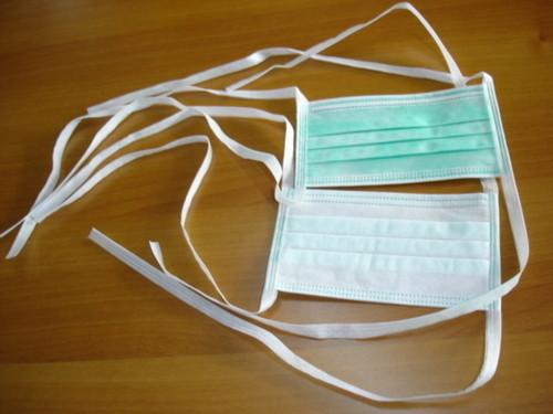 Disposable Non Woven Face Mask With Tie , 3 Ply Surgical Face Mask