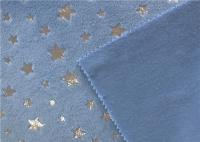 Hoja de plata anti de la estrella de Pilling de la anchura del 160CM que imprime la tela de la felpa de Minky