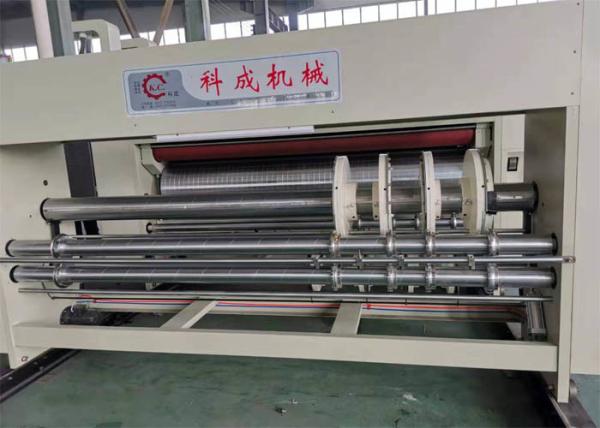 Semi Auto 2 Color Flexo Printer Slotter Machine Chain Feeding KC-L 1630