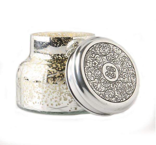 Custom Candle Jar Scented Jar Candle With Metal Lids Folding Box Packaging