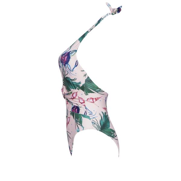 2019 New Plus Size One piece Swimsuit Deep V Swimsuit Women Push up V0001